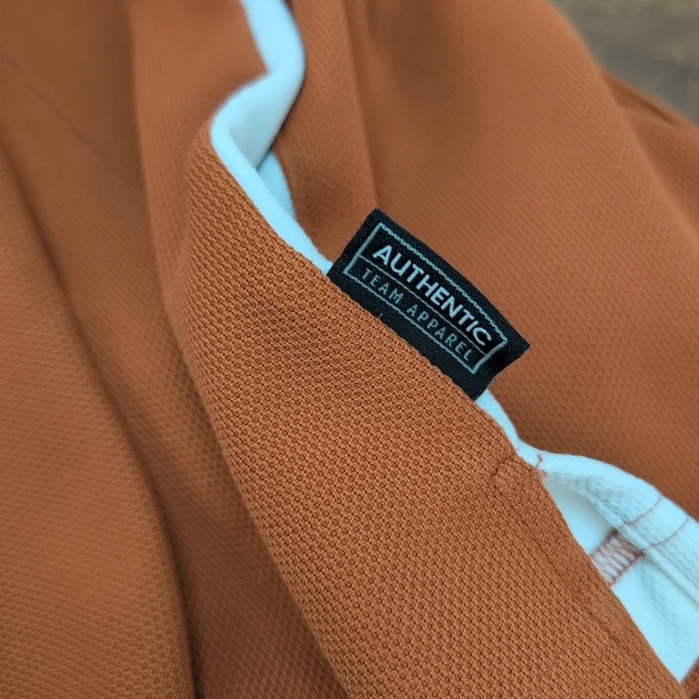 Vintage Nike Dri-Fit UT Texas Longhorns Polo Shirt Mens Large Orange‎